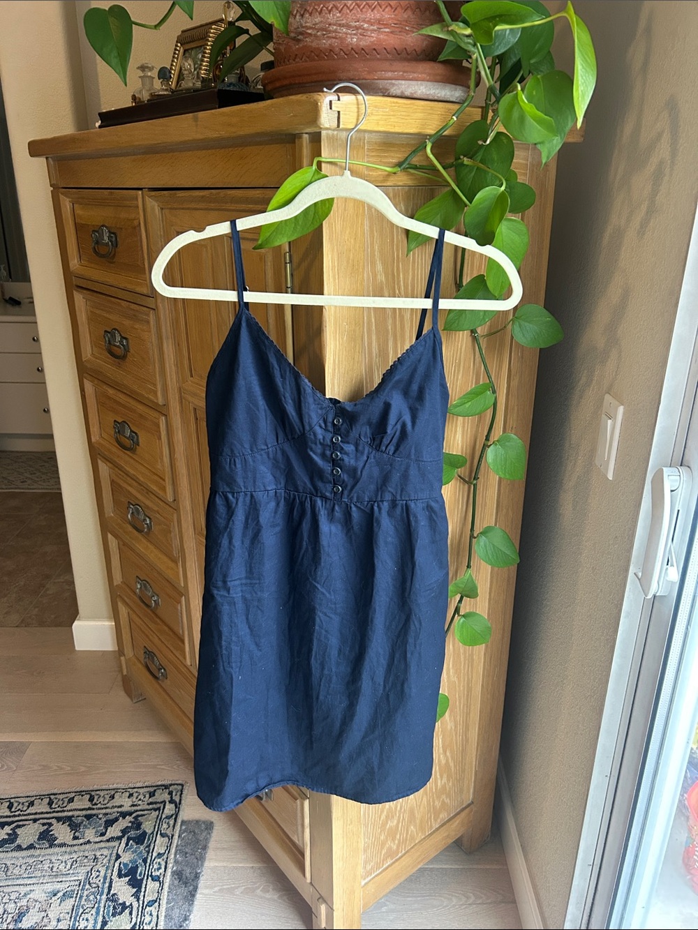 Brandy Melville Navy Blue cotton dress